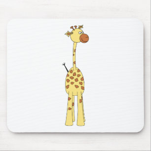 Mousepad Girafa feliz. Desenhos animados