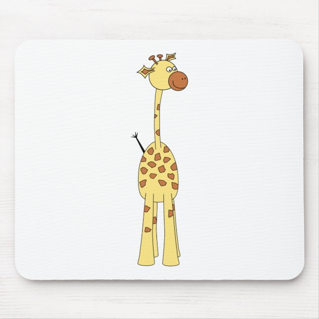 Mousepad Girafa feliz. Desenhos animados (Frente)