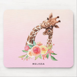Mousepad Girafa Gira-Cama Cura-Cama Mãe e Bebê