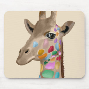 Mousepad Girafa multicolorida