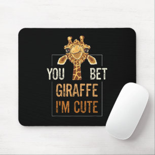 Mousepad Girafa Sarcastica Fofa Amante de Animais Com Certe