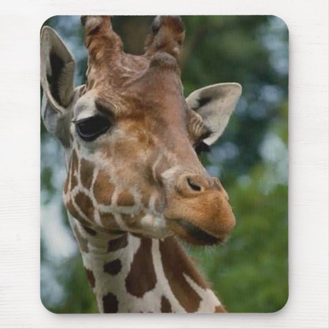 Mousepad Giraffe abre presentes de arte (Frente)