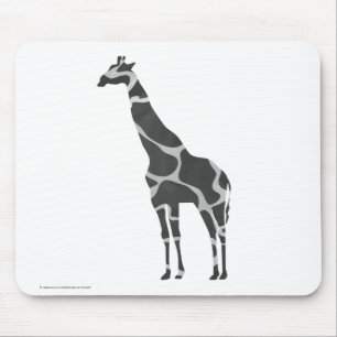 Mousepad Giraffe Black e Cinza Silhoutte
