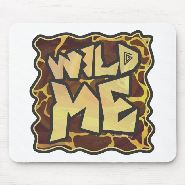 Mousepad Giraffe Brown e Impressão Amarelo (Frente)