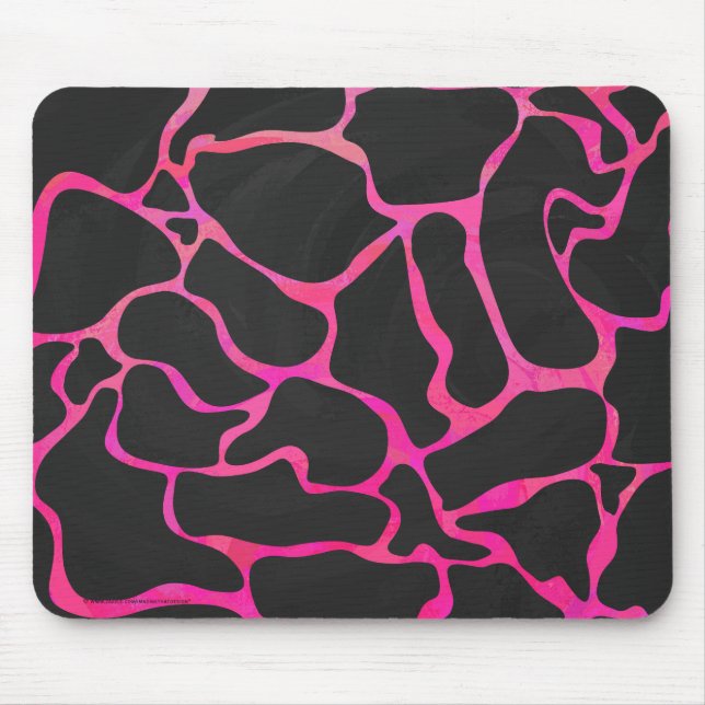 Mousepad Giraffe Hot Pink e Impressão preto (Frente)