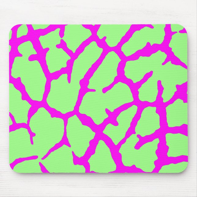 Mousepad Giraffe Impressão Mint Fuchsia (Frente)
