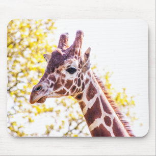Mousepad Giraffe Portrait