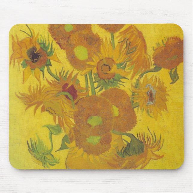 Mousepad Girassóis 2 de Van Gogh (Frente)