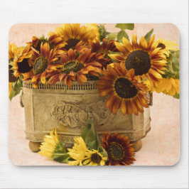 Mousepad Girassóis De Laranja No Soquete De Tin