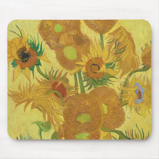 Mousepad Girassóis de Vincent van Gogh (1888) (Frente)