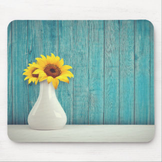 Mousepad Girassóis num vaso