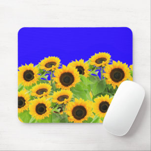 Mousepad Girassóis Rato Pad Ucrânia Cores de Sinalizador - 