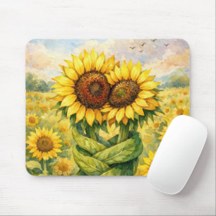 Mousepad Girassóis Se Abraçando