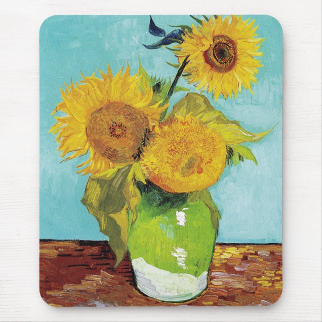 Mousepad Girassóis Vincent van Gogh (Frente)