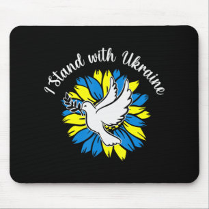 Mousepad Girassol Bandeira Ucraniana Dove Ucrânia I