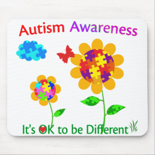 Mousepad Girassol da consciência do autismo