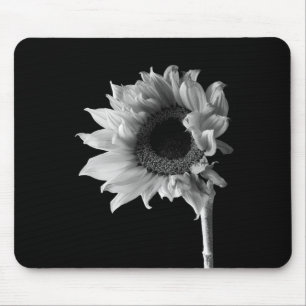 Mousepad Girassol - Fotografia Preta e Branca