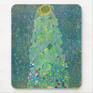 Mousepad Girassol por Klimt, Flores Vintage Art Nouveau