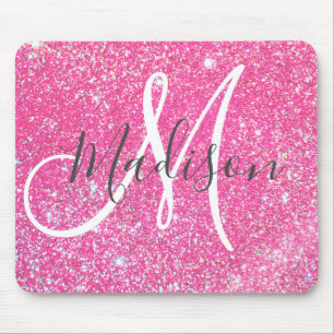 Mousepad Girassol Quente Cor-de-Rosa Brilhante Espalha Mono