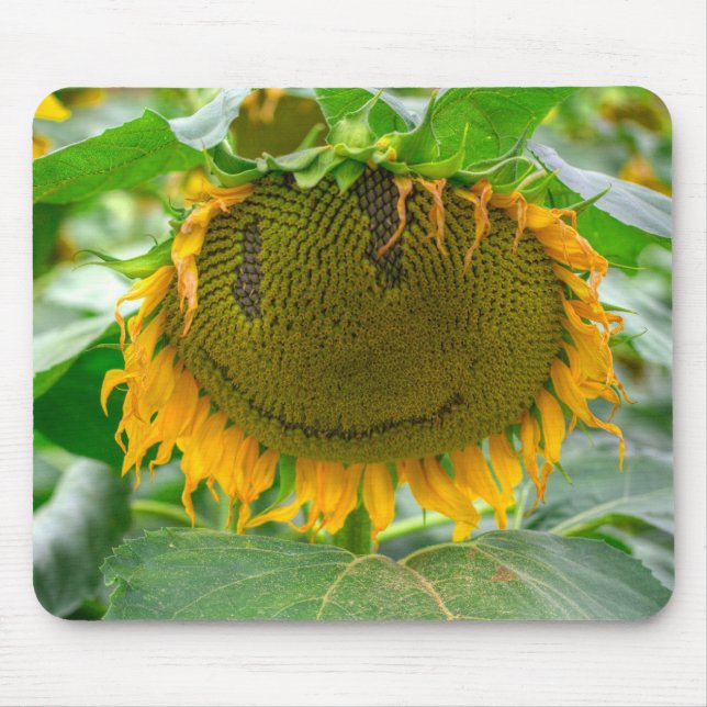 Mousepad Girassol sorridente (Frente)