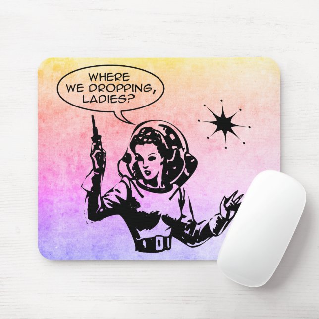 Mousepad Girl Gamer Grunge (Com mouse)