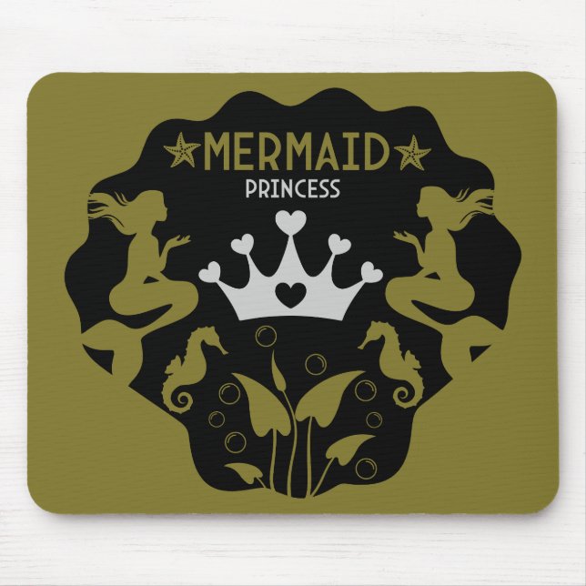 Mousepad Girl Mermaid Princess (Frente)