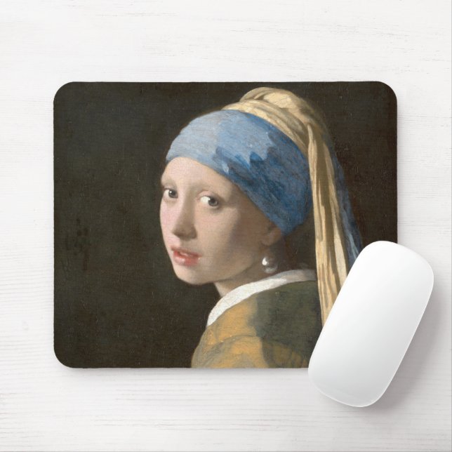 Mousepad Girl with a pearl earring    (Com mouse)