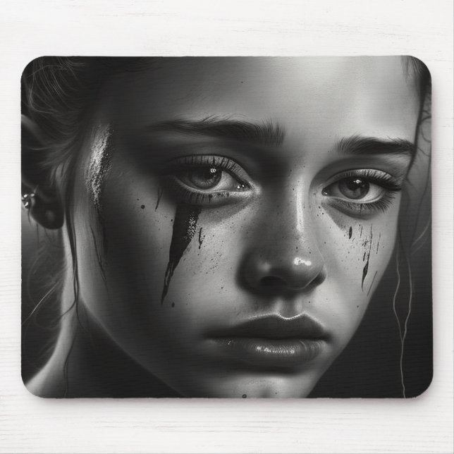 Mousepad Girl with tears (Frente)