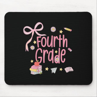Mousepad Girls Fourth Grade Coquette Bow Pink Preppy Ck To