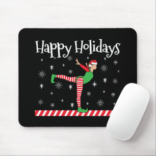 Mousepad Girls Gymnastics Elf de Natal
