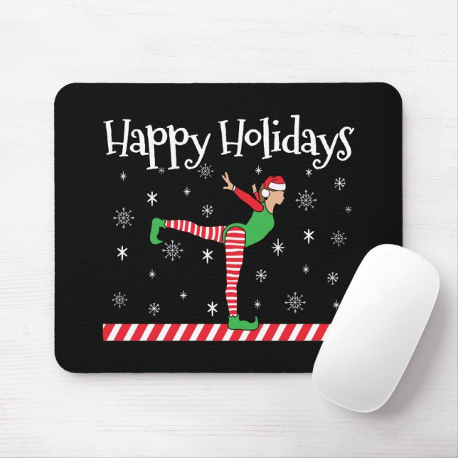 Mousepad Girls Gymnastics Elf de Natal (Com mouse)