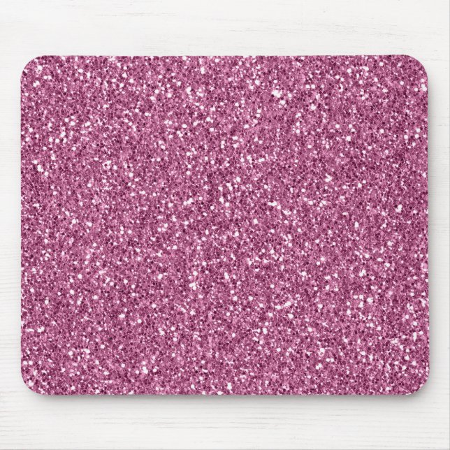 Mousepad Girly Glitzy Pink Glitter (Frente)
