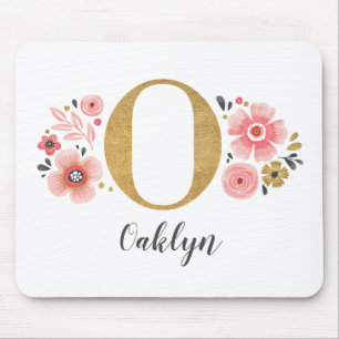 Mousepad Girly Pink Monograma