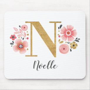 Mousepad Girly Pink Monograma