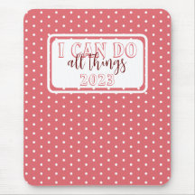 Girly Rosa Branco Bolinhas Pode Fazer Todas as Coi