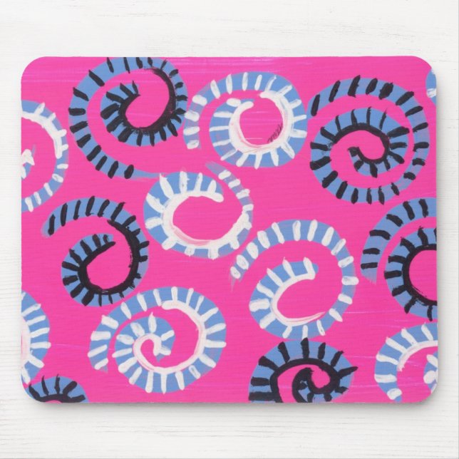 Mousepad Giro cor-de-rosa (Frente)