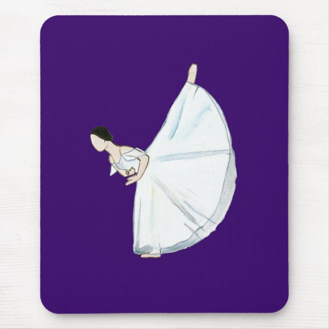 Mousepad Giselle, tapete do rato do ato II (roxo) (Frente)