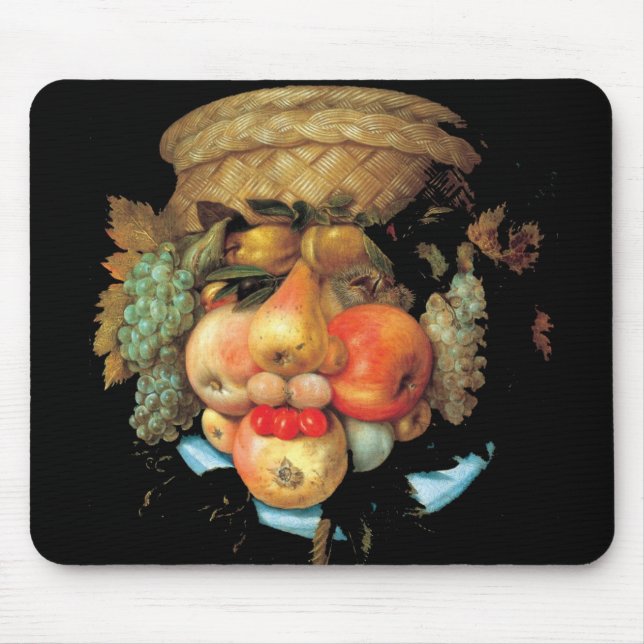 Mousepad Giuseppe Arcimboldo - cesta de fruta (Frente)