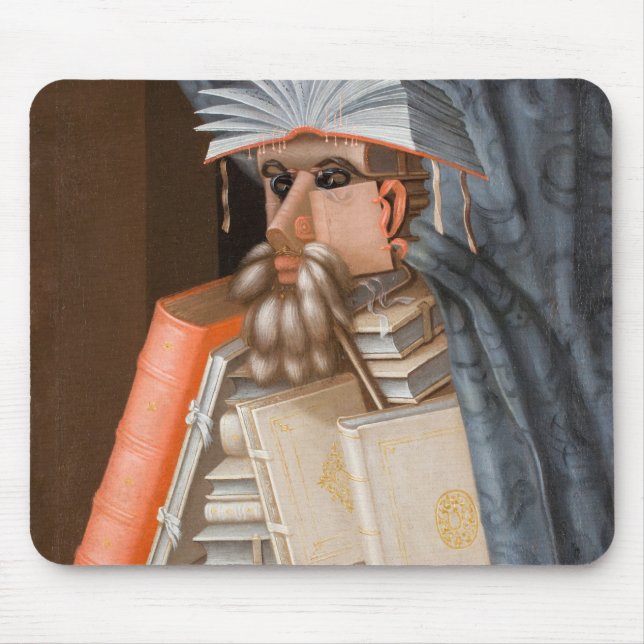 Mousepad Giuseppe Arcimboldo - O Bibliotecário (Frente)
