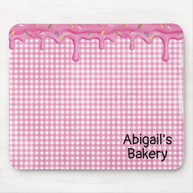 Mousepad Glacé em Gingham (Frente)