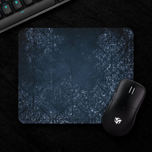 Mousepad Glimmering Marinho Grunge Azul escuro Luxury Dam