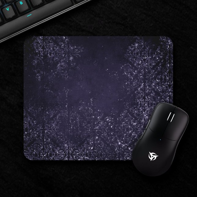 Mousepad Glimmery Indigo Grunge | Perturbação Roxo-Noite (Criador carregado)