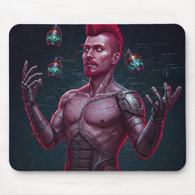Mousepad Glitch Juggler (Frente)