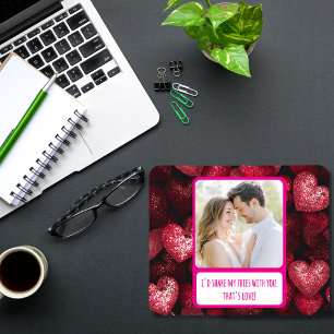 Mousepad Glitey Love Compartilha minhas Fries