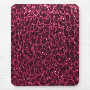 Mousepad Glitter Animal Print Chic Elegant Modern Sparkles