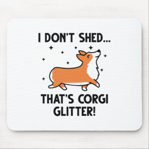 Mousepad Glitter Corgi