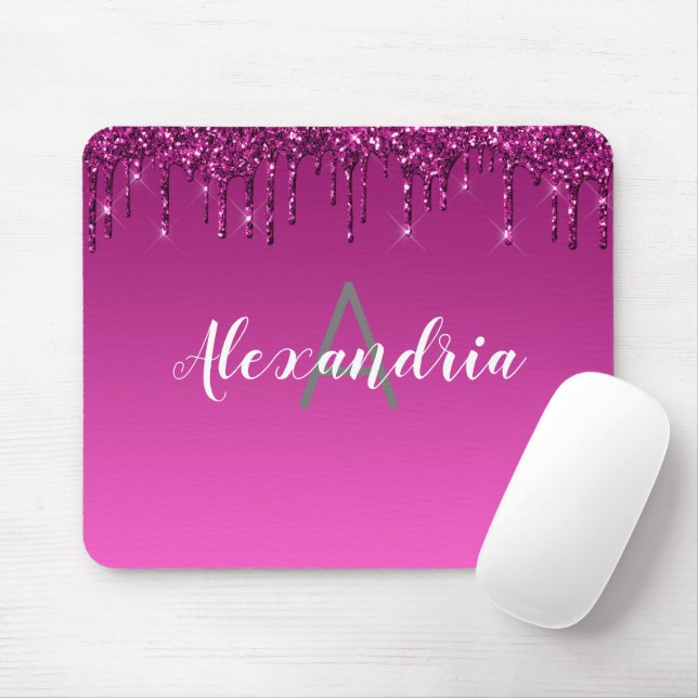 Mousepad Glitter de Discagem Personalizada de Corte (Com mouse)