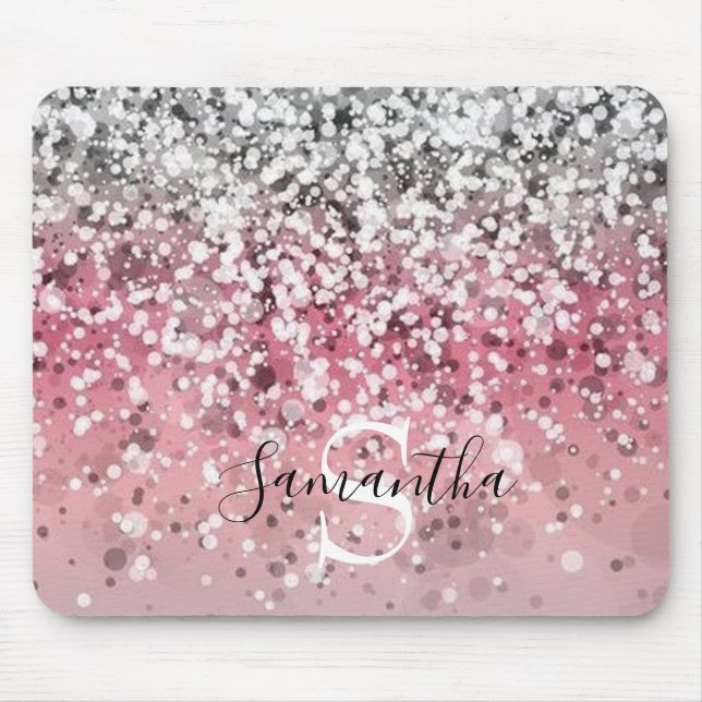 Mousepad Glitter Monograma (Frente)