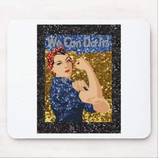 Mousepad glitter rosie, o rivete