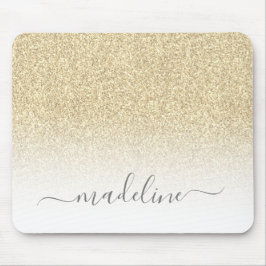 Mousepad Glitter Sparkle Dourado